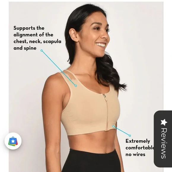 Bundle of alignmed posture and spanx reversible sports bra L - Picture 4 of 9